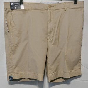 NWT MEN'S CREMIEUX KHAKI SHORTS - SZ:  40W